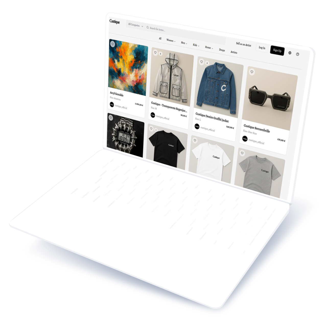 custique.de hover view